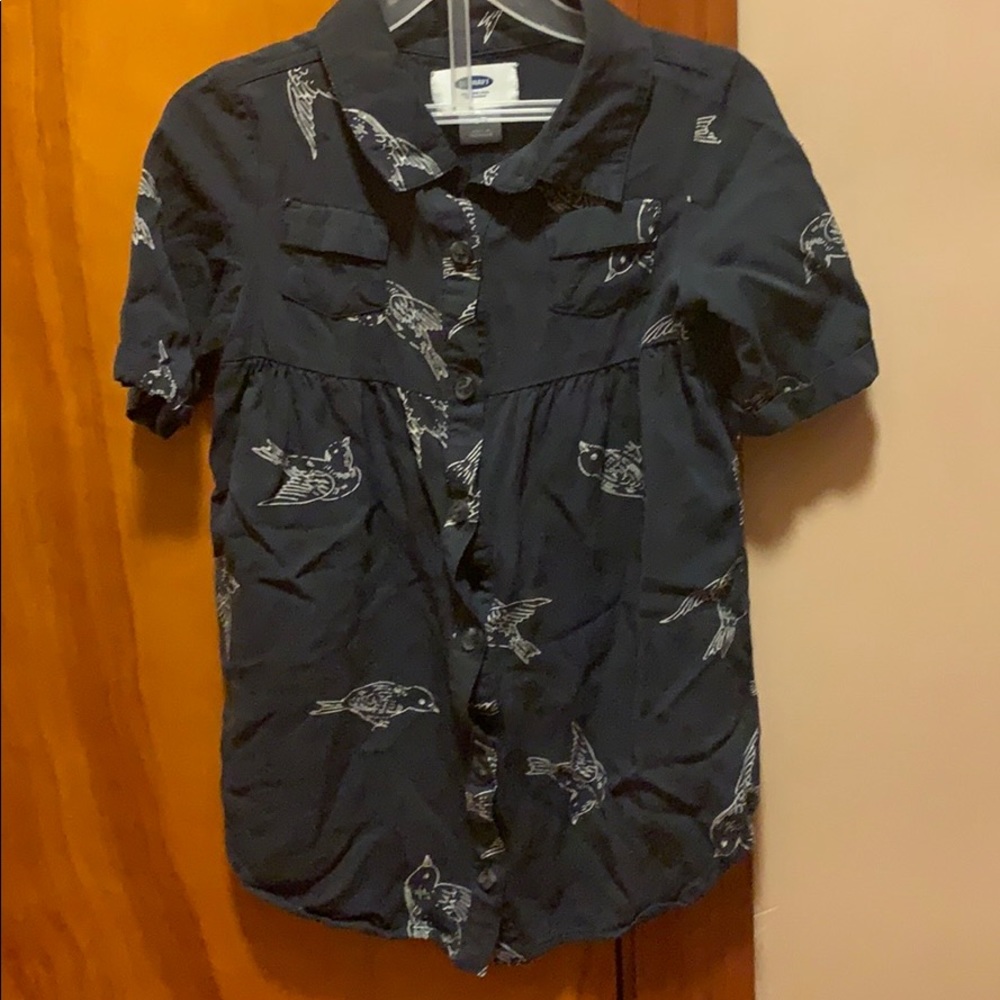 Old navy 3t navy bird tunic dress